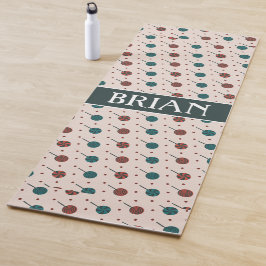 Esterilla De Yoga Patrón mínimo rojo beige de Halloween