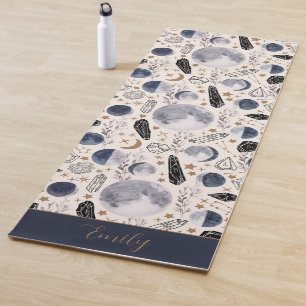 Esterilla De Yoga Patrón místico de la fase luna celestial Boho