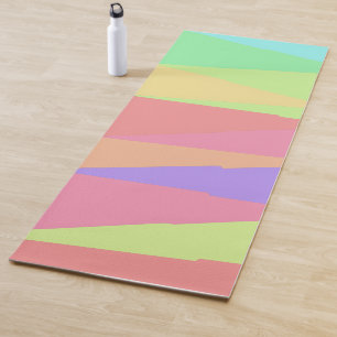 Esterilla De Yoga Patrón moderno de triángulo de raya colorido