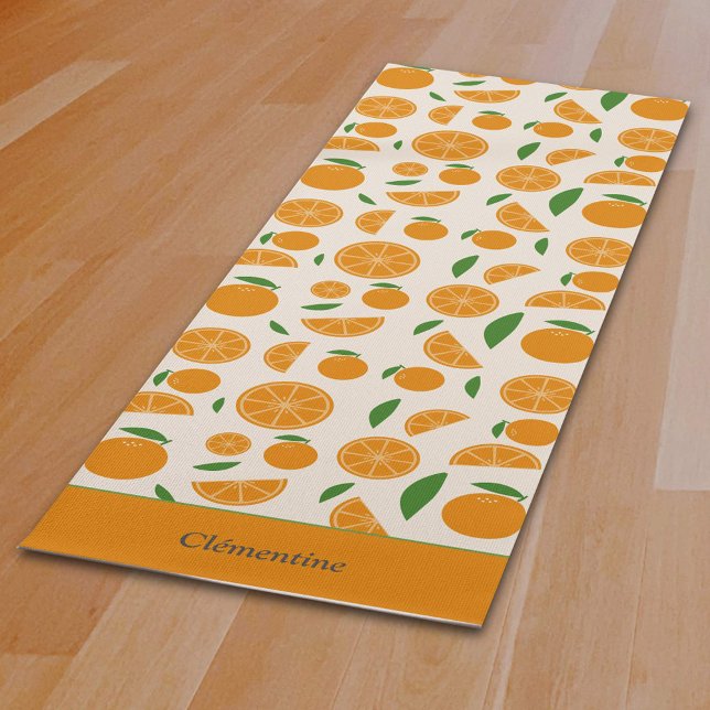 Esterilla De Yoga Patrón naranja (Orange Pattern Yoga Mat)