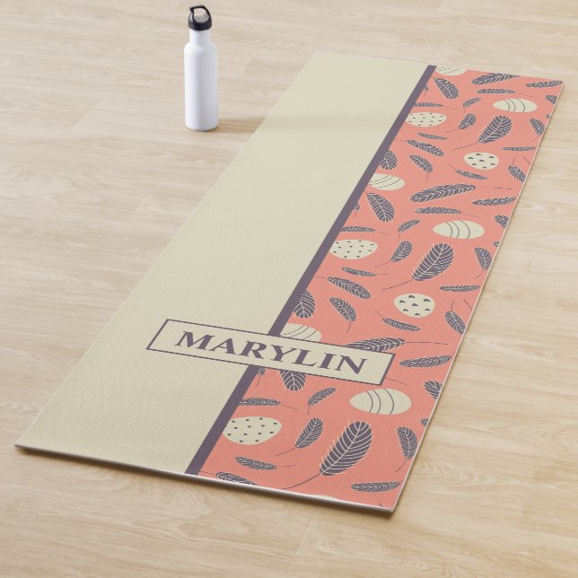 ESTERILLA DE YOGA PATRÓN PERSONALIZADO DE HUEVOS Y CARACTERES MÁS SE (In situ)