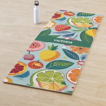 Patrón Personalizado floral de frutas frescas