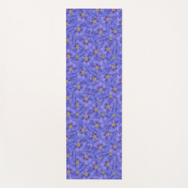 Esterilla De Yoga Patrón sin foco azul (Anverso)