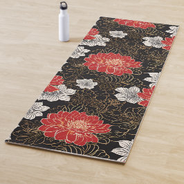 Esterilla De Yoga Patrón tradicional japonés de flores