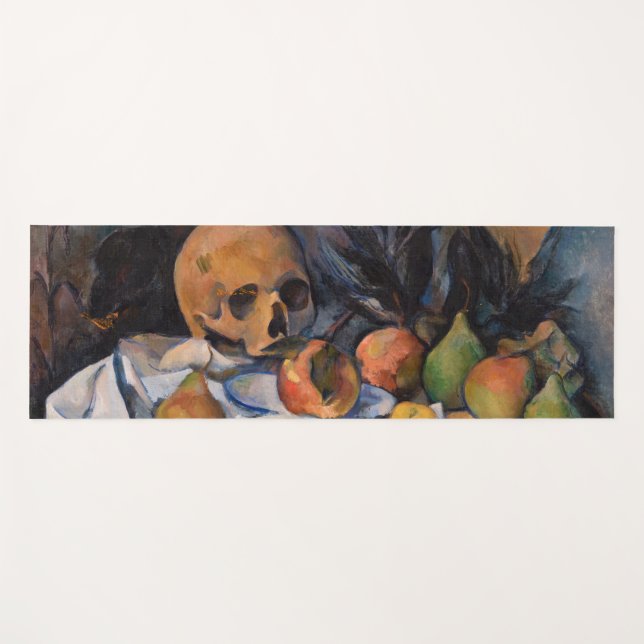 Esterilla De Yoga Paul Cezanne - Todavía la vida con Skull (Anverso (horizontal))