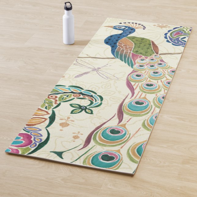 Esterilla De Yoga Pavo real azul majestuoso (In situ)