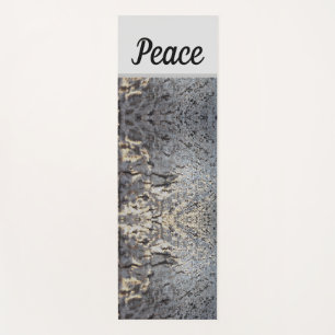 Esterilla De Yoga Paz Rústica Mosaico Gris Árbol Patrón de corteza N