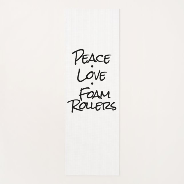 Esterilla De Yoga Peace Love Foam Rollers (Anverso)
