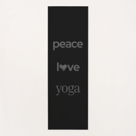 Esterilla De Yoga Peace Love Yoga | Motivational Modern Statement