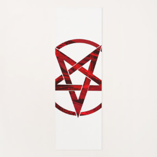 Esterilla De Yoga Pentagram del diablo Rojo
