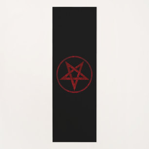 Esterilla De Yoga Pentagram del diablo Rojo