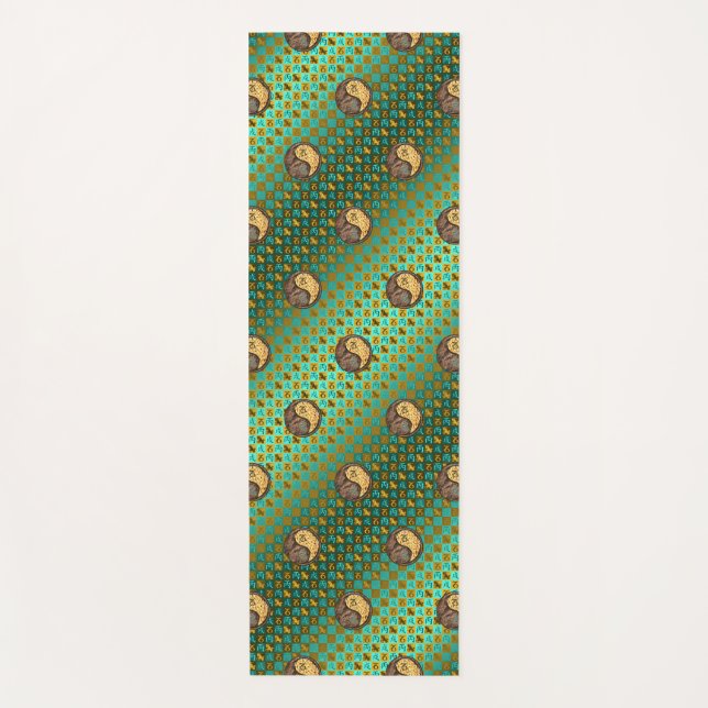 Esterilla De Yoga Perro de Capricornio y Fuego (Anverso)