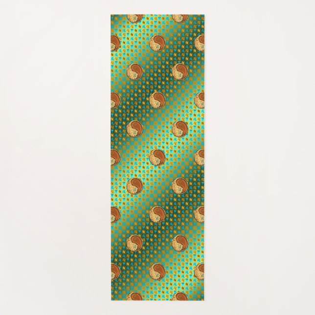 Esterilla De Yoga Perro León y Madera (Anverso)