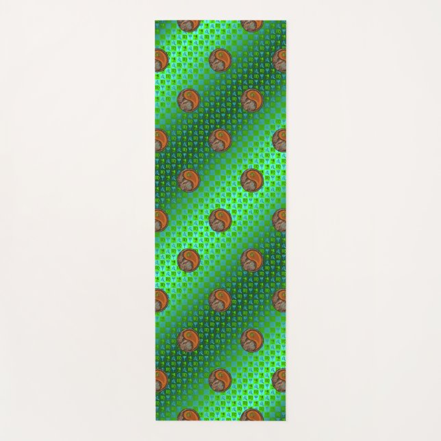 Esterilla De Yoga Perro Virgo y Madera (Anverso)