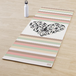 Esterilla De Yoga Personalisierte Yoga Matte mit Herz und Name