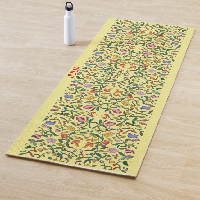 Esterilla De Yoga Personaliza el diseño floral intrincado y suave de (In situ)