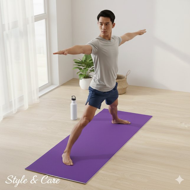 Esterilla De Yoga Personaliza tu púrpura real (Personalize Your Royal Purple Yoga Mat)
