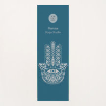 Personalizable Hamsa, estudio de yoga verde verde 