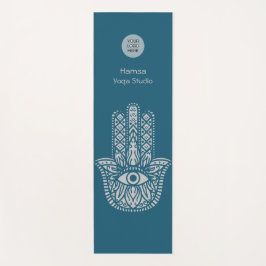 Esterilla De Yoga Personalizable Hamsa, estudio de yoga verde verde