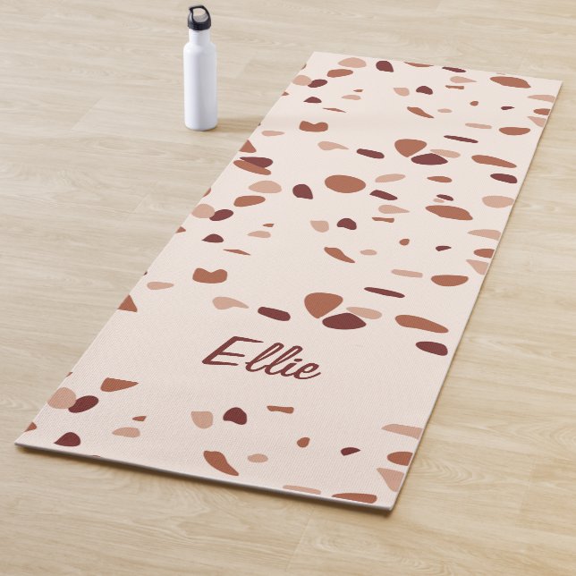 Esterilla De Yoga Personalizable Moderno Patrón Boho Terrazzo Yoga M (In situ)