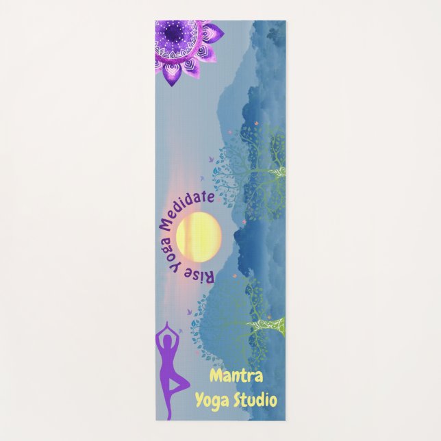 Esterilla De Yoga Personalizable Sunrise Chakra Yoga Pose (Anverso)