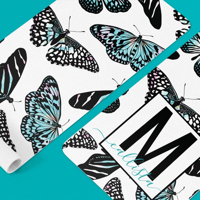 Esterilla De Yoga Personalización de moda de la mariposa Verde azula (Subido por el creador)