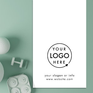 Esterilla De Yoga Personalizado blanco sencillo mínimo para el negoc
