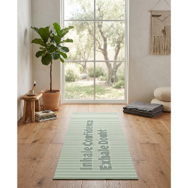 Esterilla De Yoga Personalizado con rayas Motivacional 