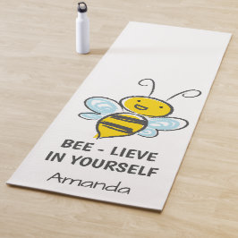 Esterilla De Yoga Personalizado Cree En Ti Mismo Fitness