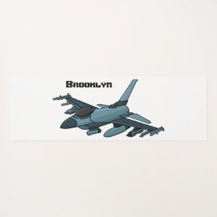Esterilla De Yoga Personalizado de avión de combate militar