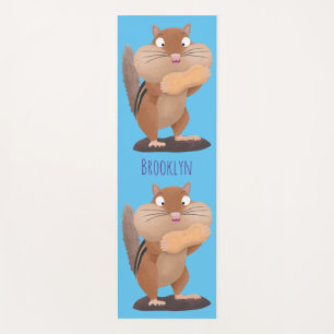 Esterilla De Yoga Personalizado de chipmunk de grandes mejillas grac