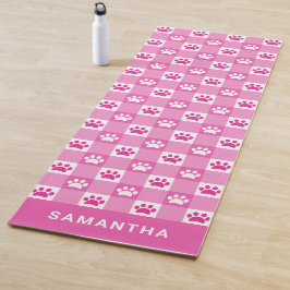 Esterilla De Yoga Personalizado de imprentas de pintura de Gingham b