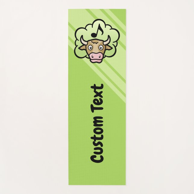 Esterilla De Yoga Personalizado de metano de vaca (Anverso)