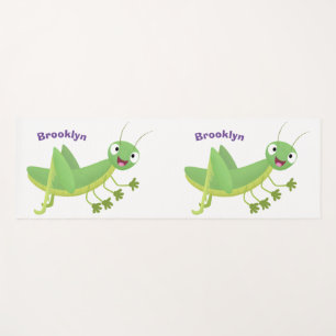 Esterilla De Yoga Personalizado de saltamontes alegre verde