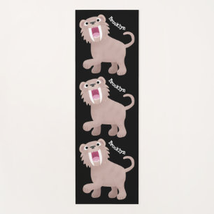 Esterilla De Yoga Personalizado de Smilodon del tigre dientes de Cut