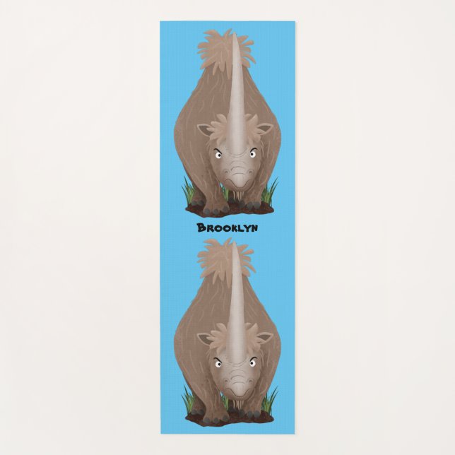 Esterilla De Yoga Personalizado elasmotherium rinoceronte (Anverso)