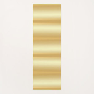 Esterilla De Yoga Personalizado Faux Gold Blank Plantilla glamorosa 