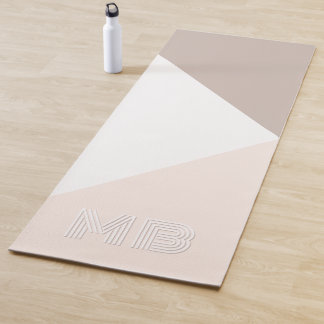 Esterilla De Yoga Personalizado Marfil Neutral Beige Taupe Brown Nat