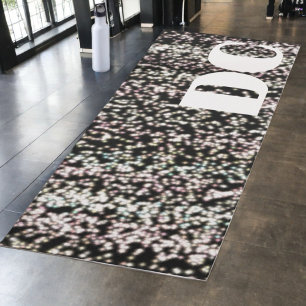 Esterilla De Yoga Personalizado monograma purpurina rosa oro negro a
