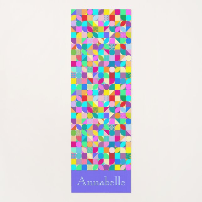 Esterilla De Yoga Personalizado Monograma Yoga Entrenamiento moderno (Anverso)