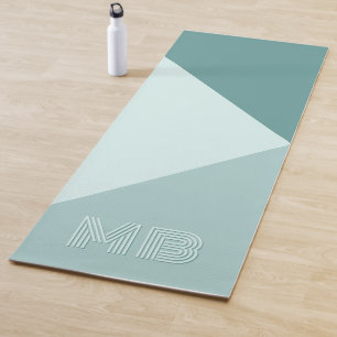 Esterilla De Yoga Personalizado Pastel Seafoam Mint Verde azulada Ja
