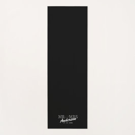 Esterilla De Yoga Personalizado Sr. y Sra. Boda Regalo familiar