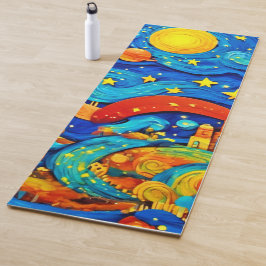 Esterilla De Yoga Personalizado Starry Night Art