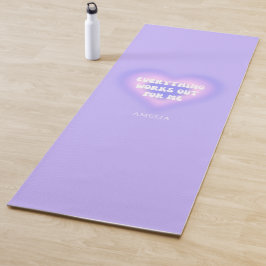Esterilla De Yoga Personalizado Su Nombre Manifestación Purple Aura