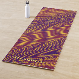 Esterilla De Yoga Personalizado Trippy Purple Único y Audaz Resumen 