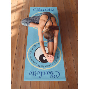 Esterilla De Yoga (Personalizar yo) Yin Yang Workout, Pilates y
