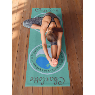 Esterilla De Yoga (Personalizar yo) Yin Yang Workout, Pilates y