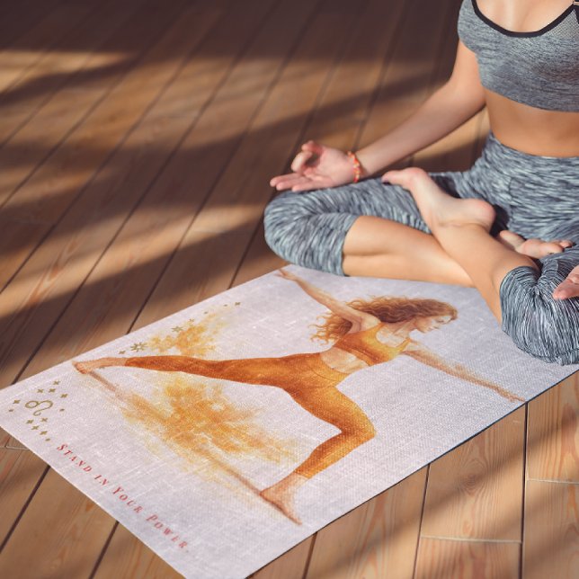 Esterilla De Yoga Personalized Illustrated Leo Zodiac Quote (Subido por el creador)