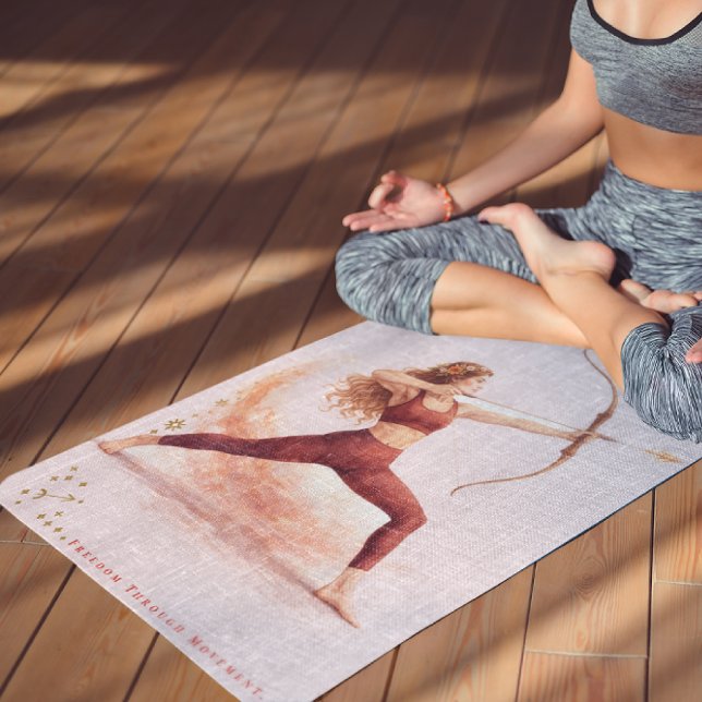 Esterilla De Yoga Personalized Illustrated Sagittarius Zodiac Quote (Subido por el creador)