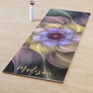 Esterilla De Yoga Petalo de flor fractal psicodélico moderno
